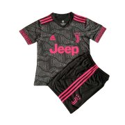 21-22 Juventus x Mochino Black Soccer Football Kit(Shirt + Short) Kids