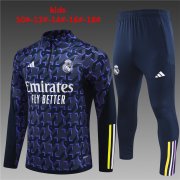 23-24 Real Madrid Purple Soccer Football Training Kit Youth
