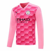 20-21 Manchester City Goalkeeper Pink Long Sleeve Man Soccer Football Kit