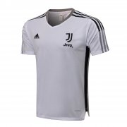 21-22 Juventus White Short Soccer Football Training Top Man