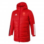 2022 Spain Red Soccer Football Winter Jacket Man