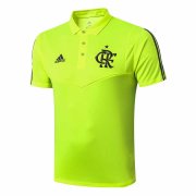 2019-20 Flamengo Yellow Men Soccer Football Polo Jersey