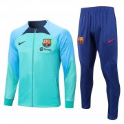 22-23 Barcelona Light Green Soccer Football Training Kit (Jacket + Pants) Man