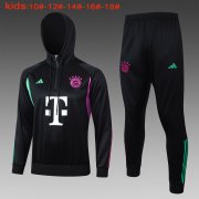 23-24 Bayern Munich Black Soccer Football Training Kit (Sweatshirt + Pants) Youth #Hoodie