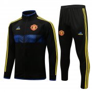 21-22 Manchester United UCL Black Soccer Football Training Suit (Jacket + Pants) Man
