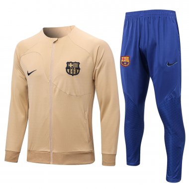 22-23 Barcelona Apricot Soccer Football Training Kit (Jacket + Pants) Man