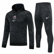21-22 Club America Hoodie Black Soccer Football Training Suit(Sweatshirt + Pants) Man