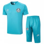 23-24 Palmeiras Light Blue Short Soccer Football Training Kit (Top + Short) Man