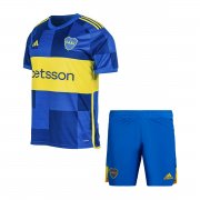 23-24 Boca Juniors Home Soccer Football Kit (Top + Short) Youth