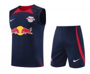 23-24 RB Leipzig Royal Blue Soccer Football Training Kit (Singlet + Short) Man