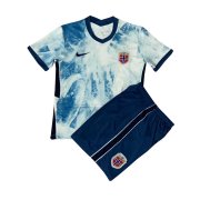 21-22 Norway Away Soccer Football Kit(Shirt + Short) Kids