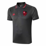 2019-20 Flamengo Grey Men Soccer Football Polo Jersey