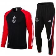 21-22 Ajax Black - Red Soccer Football Training Kit Man