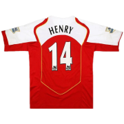 2004/2005 Arsenal Home Soccer Football Kit Man #Retro Henry #14