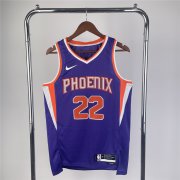 22-23 Phoenix Suns Purple Swingman Jersey - Icon Edition Man #AYTON - 22