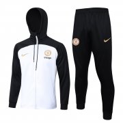 23-24 Chelsea White Soccer Football Training Kit (Jacket + Pants) Man #Hoodie