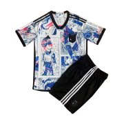 2023 Japan Special Edition White Soccer Football Kit (Top + Short) Youth