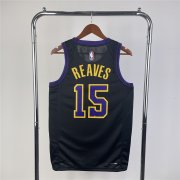 23-24 Los Angeles Lakers Black Swingman Jersey - City Edition Man #REAVES - 15