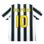 2011/2012 Juventus Home Soccer Football Kit Man #Retro Del Piero #10