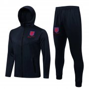 21-22 England Hoodie Navy Soccer Football Training Suit (Jacket + Pants) Man