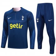 23-24 Tottenham Hotspur Royal Blue Soccer Football Training Kit (Sweatshirt + Pants) Man