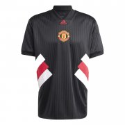 23-24 Manchester United Icon Black Soccer Football Kit Man