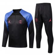 22-23 PSG x Jordan Black 3D Print Soccer Football Training Kit Man