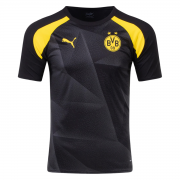 23-24 Borussia Dortmund Black Short Soccer Football Training Top Man
