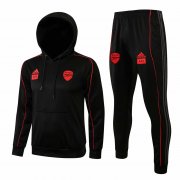 21-22 Arsenal x 424 Hoodie Black Soccer Football Training Suit(Sweatshirt + Pants) Man