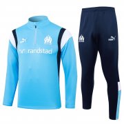 23-24 Olympique Marseille Blue Soccer Football Training Kit Man