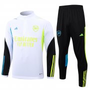 23-24 Arsenal White Soccer Football Training Kit (Sweatshirt + Pants) Man
