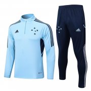 22-23 Cruzeiro Light Blue Soccer Football Training Kit Man