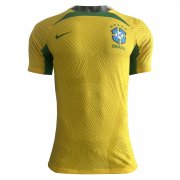 2022 Brazil Pre-Match Yellow Short Soccer Football Training Top Man #Match