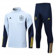 2022 Spain Light Blue Soccer Football Training Kit Man
