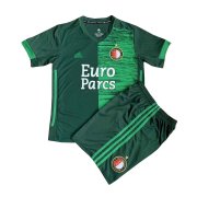 21-22 Feyenoord Rotterdam Away Soccer Football Kit (Shirt + Short) Kids