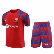 23-24 Barcelona Red Short Soccer Football Training Kit (Top + Short) Man