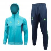 23-24 Juventus Green Soccer Football Training Kit (Jacket + Pants) Man #Hoodie