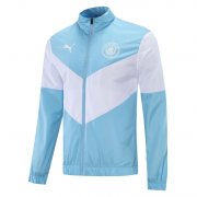 22-23 Manchester City Blue - White All Weather Windrunner Soccer Football Jacket Man