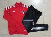 22-23 Sao Paulo FC Red Soccer Football Training Kit (Jacket + Pants) Man