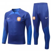 2022 Netherlands Blue Soccer Football Training Kit Man