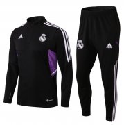 22-23 Real Madrid Black Soccer Football Training Kit Man