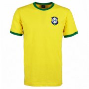 1970 Brazil Home Soccer Football Kit Man #Retro