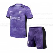 23-24 Liverpool Third Soccer Football Kit (Top + Short) Youth