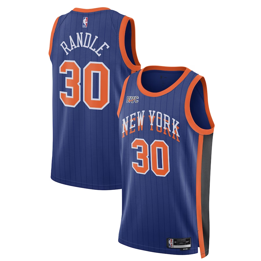 2024 New York Knicks Blue Swingman Jersey - City Edition Man #RANDLE - 30